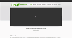 Desktop Screenshot of ipek-handhabungstechnik.de
