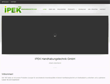 Tablet Screenshot of ipek-handhabungstechnik.de